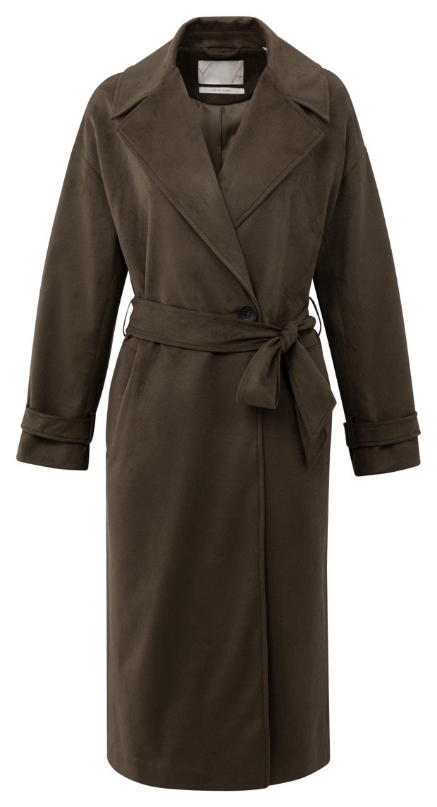 Lieke Oversized Suede Coat