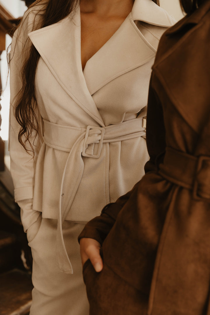 Raven Mock Suede Short Jacket