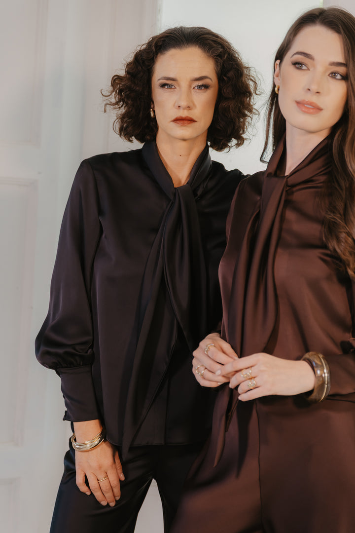 Lumiere Satin Blouse