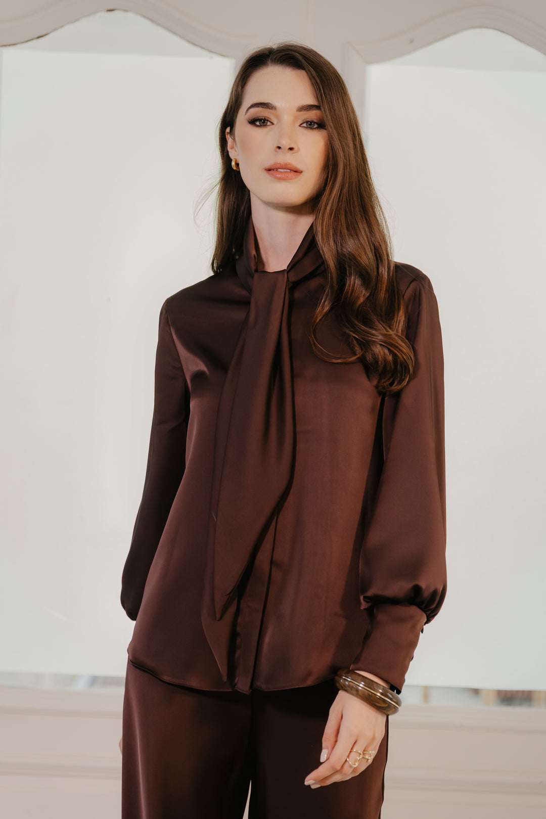 Lumiere Satin Blouse