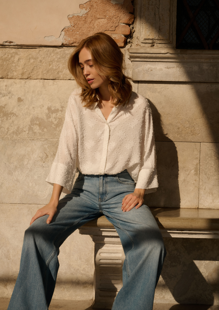 Merlin Loose Denim Roll Up