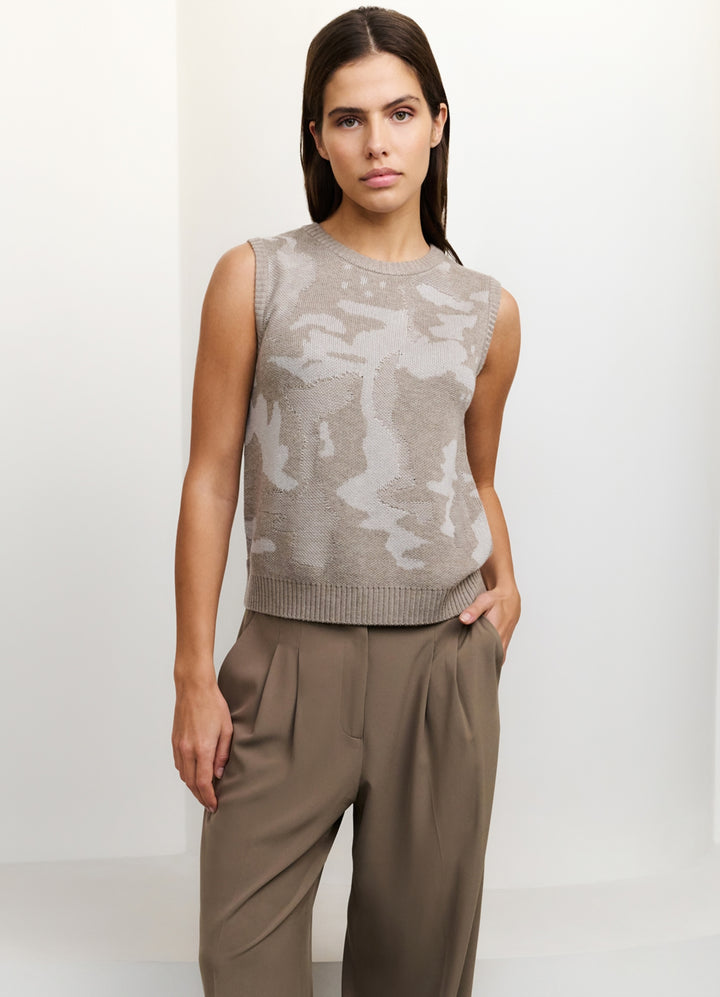 Jaquard Knitted Top
