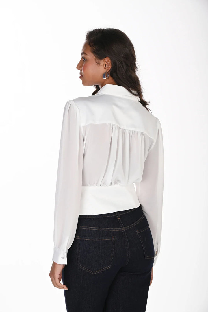 Front Pleats Blouse