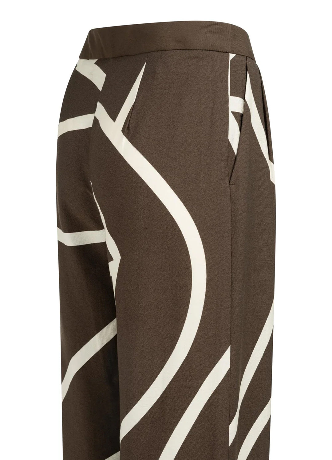 Printed Woven Wide Leg Pants