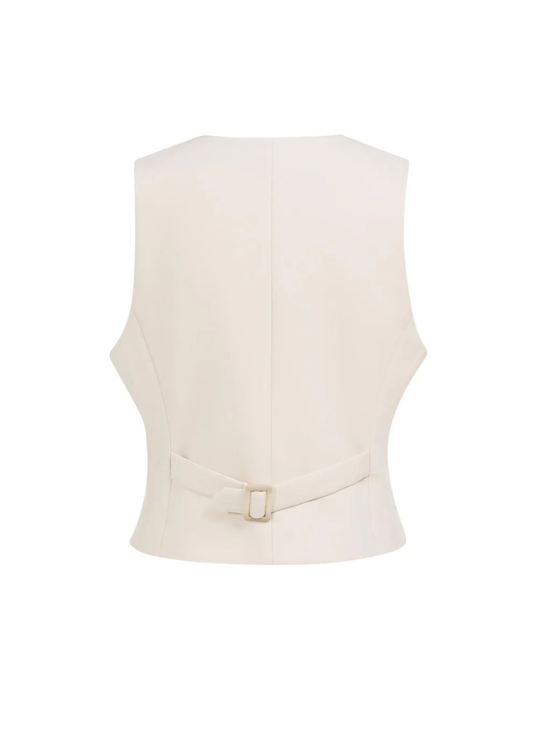 Asymetrical Closure Woven Gillet