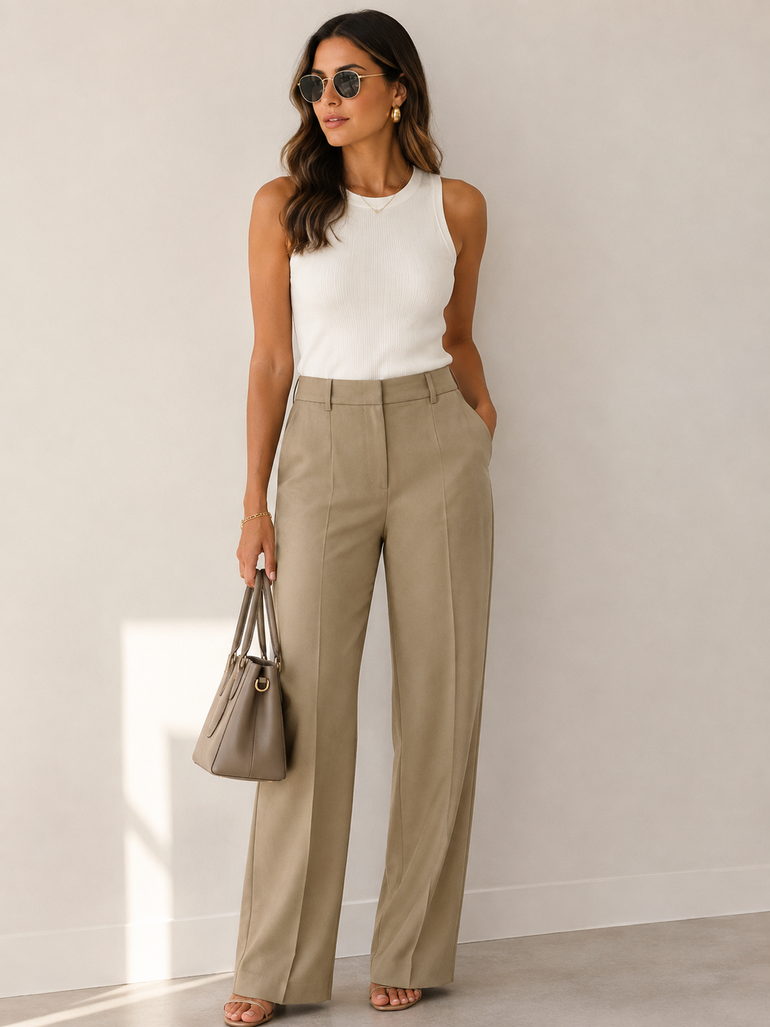 Woven Wide Leg Pants