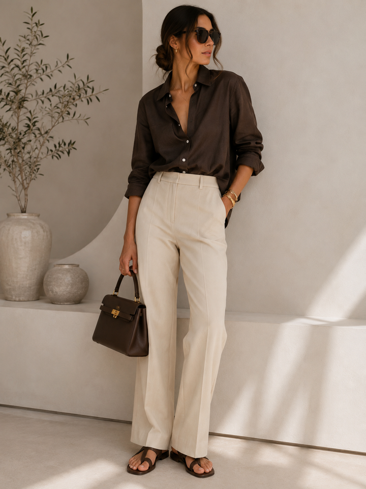 Woven Wide Leg Pants