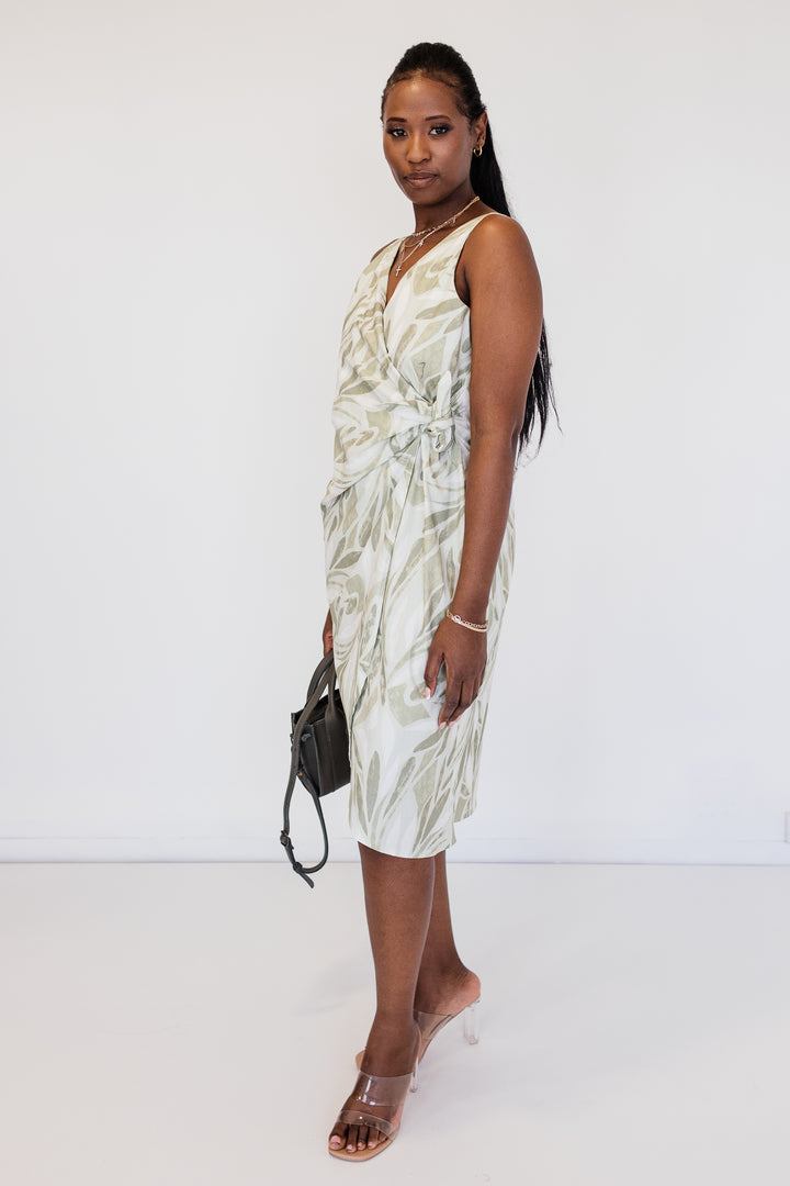 Calyx Midi Wrap Dress