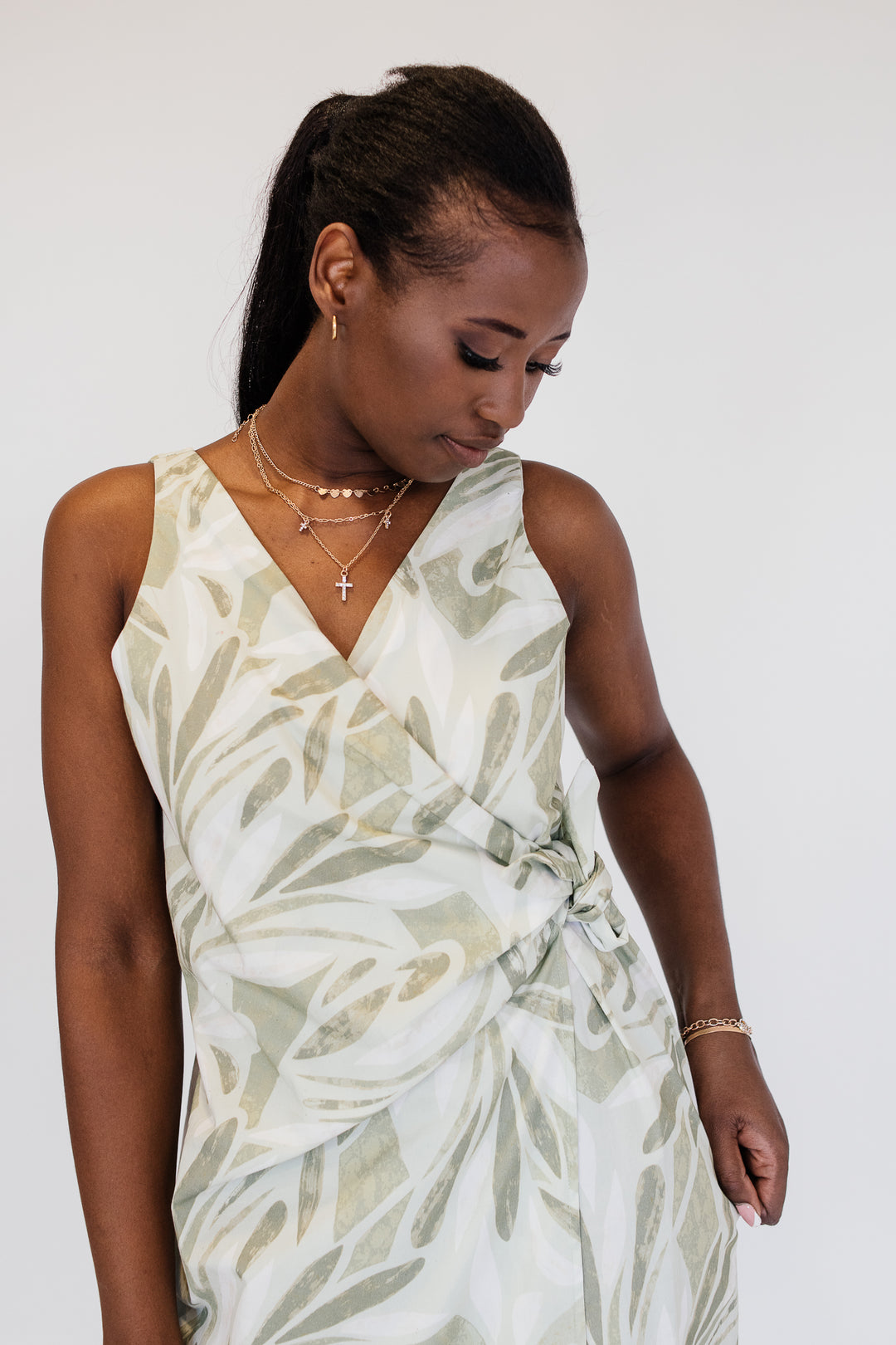 Calyx Midi Wrap Dress