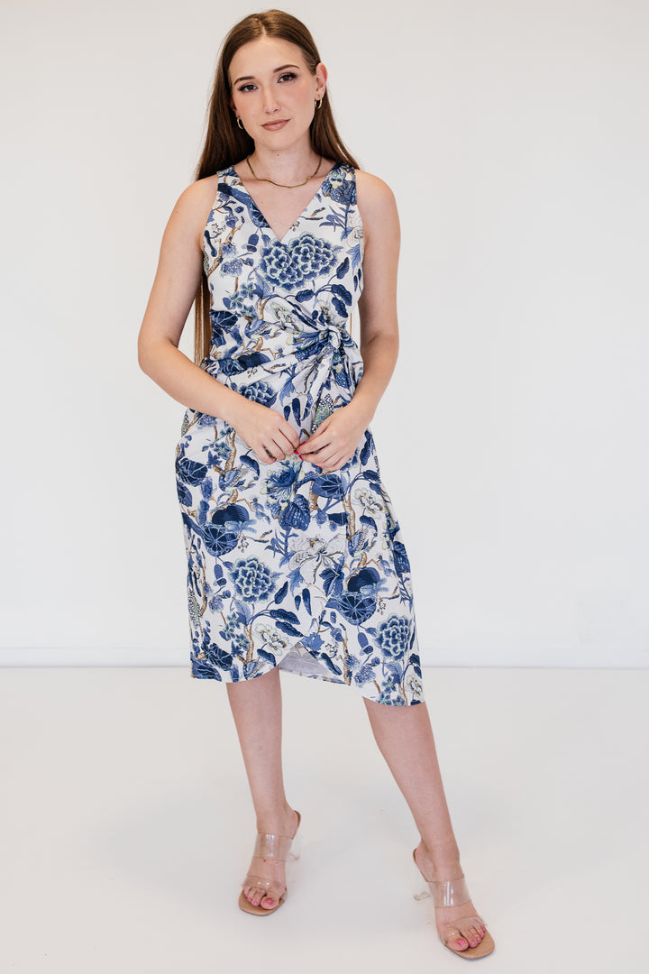 Calx Midi Wrap Dress