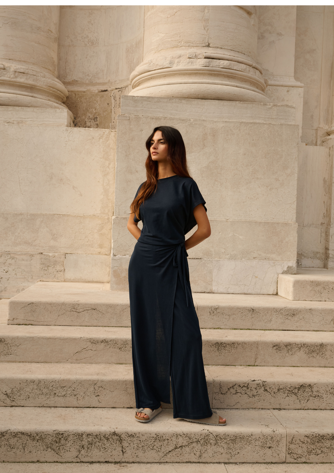 Jersey Wide Leg Pants