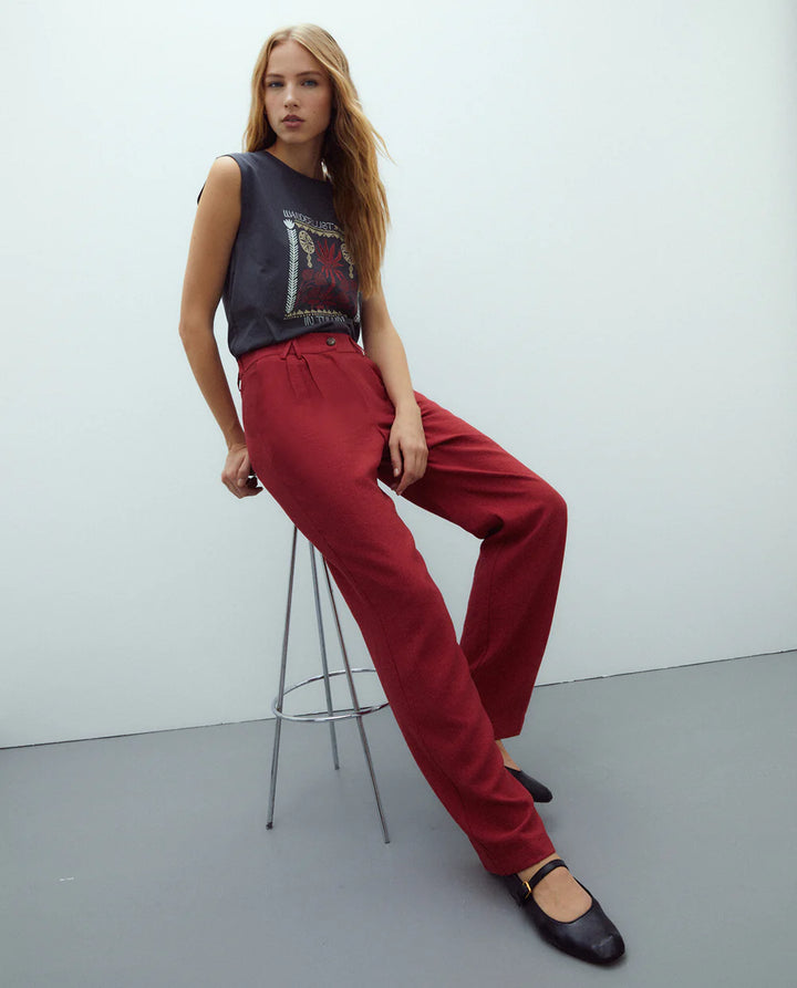 Straight-Leg Pants