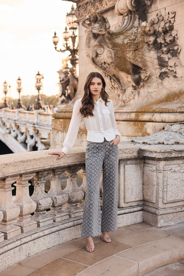 Front Pleats Blouse