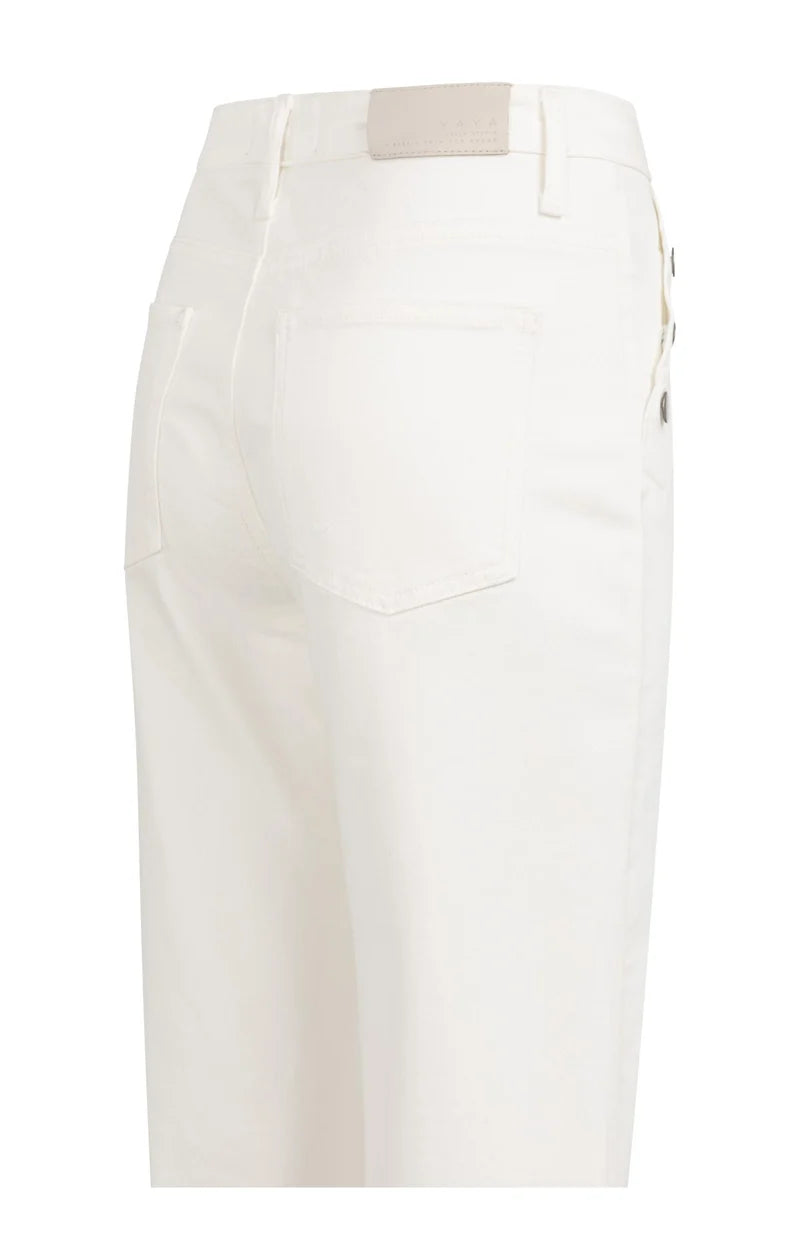 Button Up Wide Leg Denim