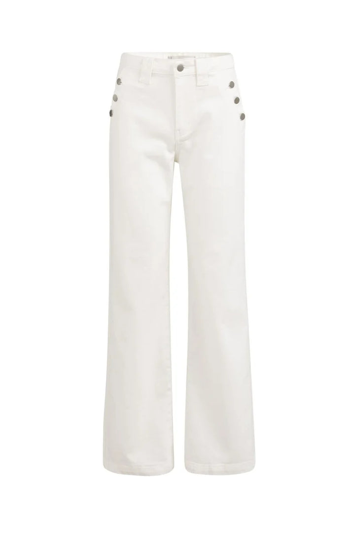 Button Up Wide Leg Denim